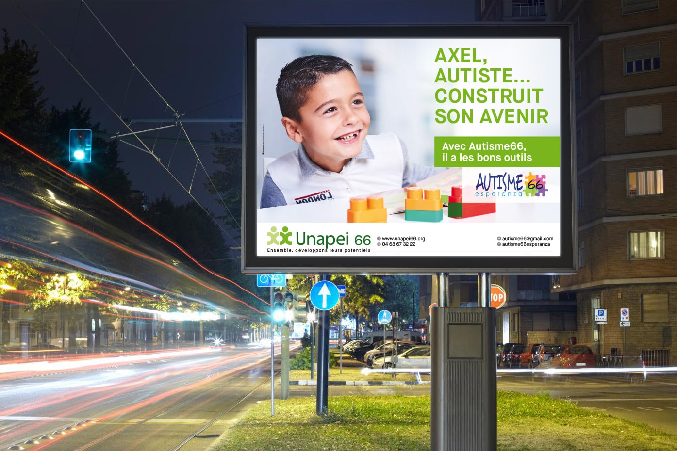 affiche communication association handicap unapei 66